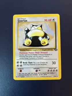 LP 1999 Pokemon Snorlax 27/64 Jungle Regular TCG Rare Unlimited Non Holo - Image 1