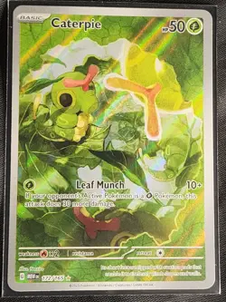 Caterpie 172/165- Illustration Rare- SV 151 Collection- Pokemon TCG - Image 3