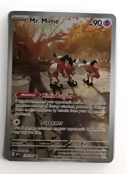 Pokemon TCG Mr. Mime Scarlet & Violet-151 179/165 Holo Illustration Rare - Image 1