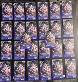 One Piece TCG The Azure Sea’s Seven OP-14 Sleeved Booster Pack sealed(Lot Of 26) - Image 1