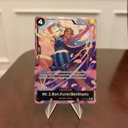 One Piece Mr.2.Bon.Kurei (Bentham) Alt Art OP14-091 The Azure Sea's Seven Foil - Image 1