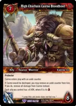 High Chieftain Cairne Bloodhoof - Reign of Fire - World of Warcraft TCG - Image 1
