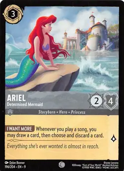 Ariel Determined Mermaid 196/204 Fabled Disney Lorcana - Image 1
