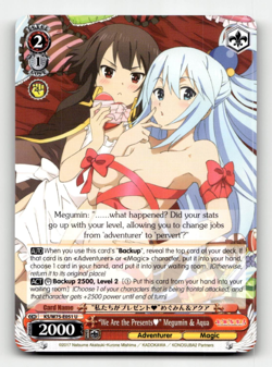 Weiss "We Are the Presents" Megumin & Aqua (U) - KONOSUBA -God’s blessing on thi - Image 1