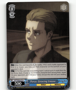 Weiss Schwarz - Porco: Growing Unease - Attack On Titan: Final Season - Image 1