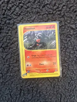 Pokemon Card Houndour 86/147 Regular Aquapolis Common 2002 NM - Image 1