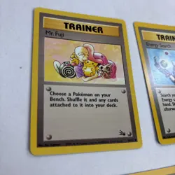 VINTAGE Pokemon lot of 5 TCG Base Set Rare Trainer Card non holo WOTC - Image 2