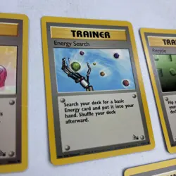 VINTAGE Pokemon lot of 5 TCG Base Set Rare Trainer Card non holo WOTC - Image 3