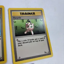 VINTAGE Pokemon lot of 5 TCG Base Set Rare Trainer Card non holo WOTC - Image 4