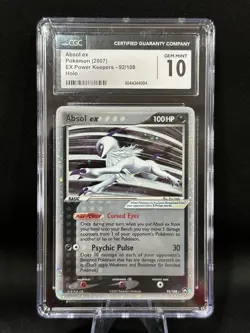 Pokemon Absol ex EX Power Keepers Holo 92/108 CGC 10 Card 2007 POP 12 - Image 1