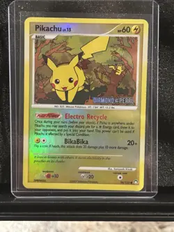 Pokemon Pikachu TCG Reverse Holo Card Mysterious Treasures 94/123 - Image 1