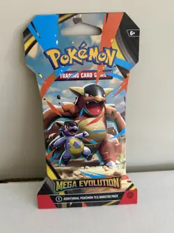 Pokemon Mega Evolution Booster Pack - 10 Cards Pack SEALED Cover art is Correct - Image 1