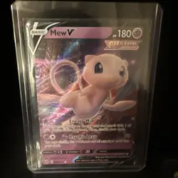 Pokemon Mew v TCG Fusion Strike Ultra Rare Holo Card 060/159 NM Condition - Image 1