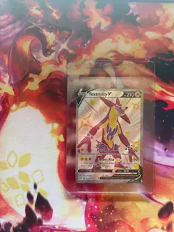 2021 Toxtricity V Shiny SV112/SV122 Full Art Shining Fates Pokemon Card - Image 1