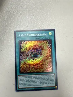 MZMI-EN006 Flame Swordsrealm :: Super Rare 1st Edition YuGiOh Card Maze Mill - Image 1