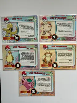 Topps Pokemon Card Lot - X5 Unique Cards - A206 - Image 2