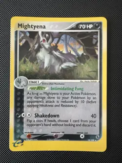 Pokemon Card - Mightyena Holo - 10/109 - EX Ruby Sapphire - 2003 - Image 1