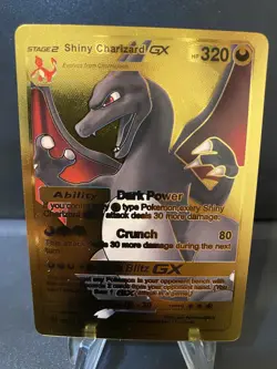 2024 Pokemon Charizard Gold Foil Fan Art Display Card - Image 1