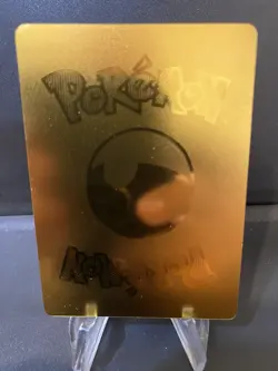2024 Pokemon Charizard Gold Foil Fan Art Display Card - Image 2