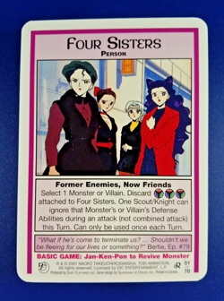 Four Sisters #51 Rare - Past and Future, Sailor Moon CCG card (2001 Dart) & TCG - Image 1