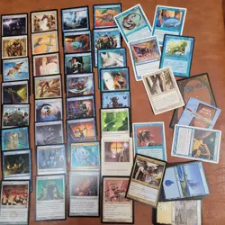 WHITE/BLUE *TOXIC POISON INFECTS* themed COMMANDER MAGIC DECK 100 MTG Cards - Image 2