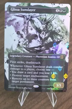 MTG Glissa Sunslayer (Showcase) (Step-and-Compleat Foil) Phyrexia - Image 1