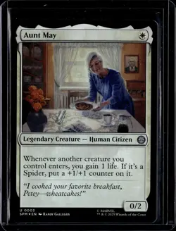 Aunt May - 3 - SPM - Foil - NM - MTG Magic the Gathering - Image 1