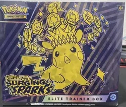 Pokemon Scarlet & Violet Surging Sparks Elite Trainer Box Pikachu English - Image 1