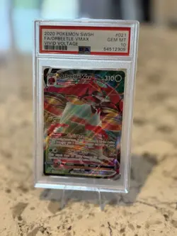 2020 POKEMON SWSH FA/ORBEETLE VMAXVIVID VOLTAGEPSA#021GEM MT10 - Image 1