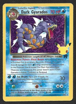 Pokemon Dark Gyarados 8/82 Celebrations Classic Collection Holo Near Mint NM - Image 1