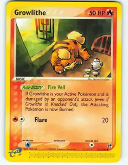 Growlithe - 65/100 Sandstorm - Pokemon TCG - 2003 - Image 1