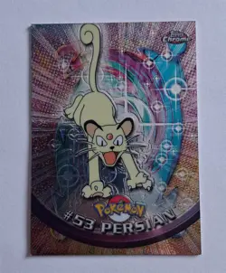 Pokemon Topps Chrome - Persian #53 - TV Animation Edition - LP - Image 1