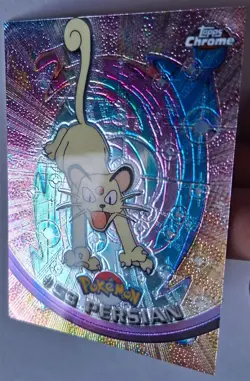 Pokemon Topps Chrome - Persian #53 - TV Animation Edition - LP - Image 3