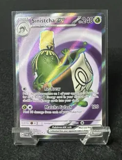 Pokemon Sinistcha ex 189/167 Sv06 Twilight Masquerade 240HP Ultra Rare Holo - Image 1