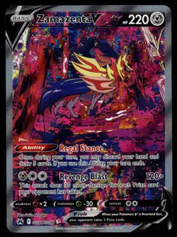 Pokemon TCG Zamazenta V GG54/GG70 Crown Zenith Alt Art Full Art Holo NM/M - Image 1