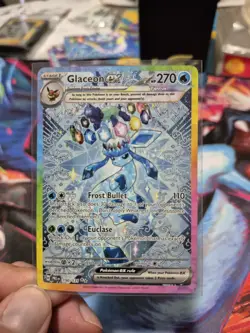 Pokemon Glaceon ex Sv: Prismatic Evolutions Special Illustration Rare Holo - Image 1