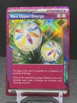 Pokemon Neo Upper Energy Special Energy Holo Rare #162/162 SV05: Temporal Forces - Image 1