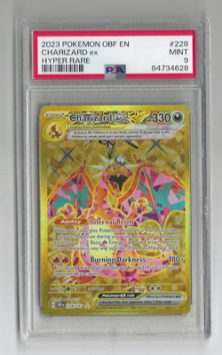 2023 Pokemon OBF EN #228/197 Charizard - Hyper Rare PSA 9 MINT - Image 1