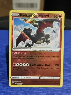 Pokemon TCG Radiant Charizard 020/159 Crown Zenith Radiant Rare Holo English - Image 1