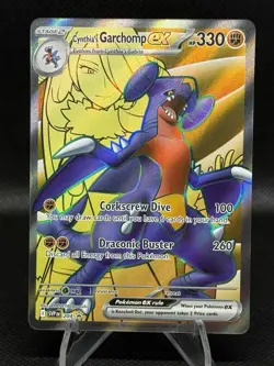 Pokemon Cynthia's Garchomp EX 215/182 Destined Rivals Ultra Rare Holo 330 HP En… - Image 1