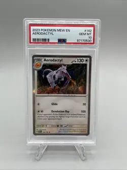 Pokemon TCG 151 Aerodactyl Holo PSA 10 #142/165 Shinji Kanda - Image 1