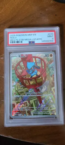 Riolu [Pokemon Center] #10 Pokemon Promo (PSA 9) - Image 1