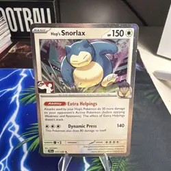 Hop's Snorlax 117/159 Holo Prize Pack Series 8 Promo Pokemon Play Stamp - Image 1