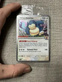 Pokemon TCG Hop's Snorlax Gamestop Promo 117/159 Journey Together Stamped Holo - Image 1