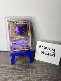 Gengar Holo Pokemon TCG Japanese Fossil No. 94 Ungraded Heavily Played - Image 1