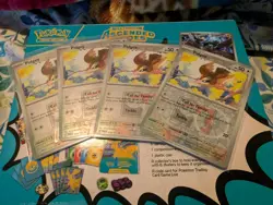 4x Pokemon 151 Pidgey 016/165 Reverse Holo Play! League Stamp Promo - Image 1