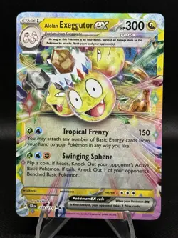Pokemon Alolan Exeggutor EX 133/191 Sv08 Holo 300 HP English - Image 1