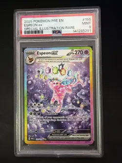 Espeon EX 155/131 Prismatic Evolutions Special Illustration Rare PSA 9 - Image 1