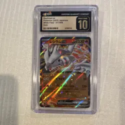 Pokemon Reshiram ex Holo CGC Pristine 10 White Flare 017/086 Japanese - Image 1