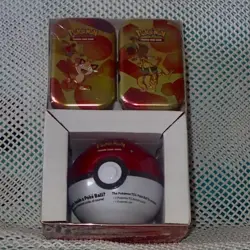 Pokemon Paldean Fates Tins and Poke Ball Tin 3-Pack - Image 1